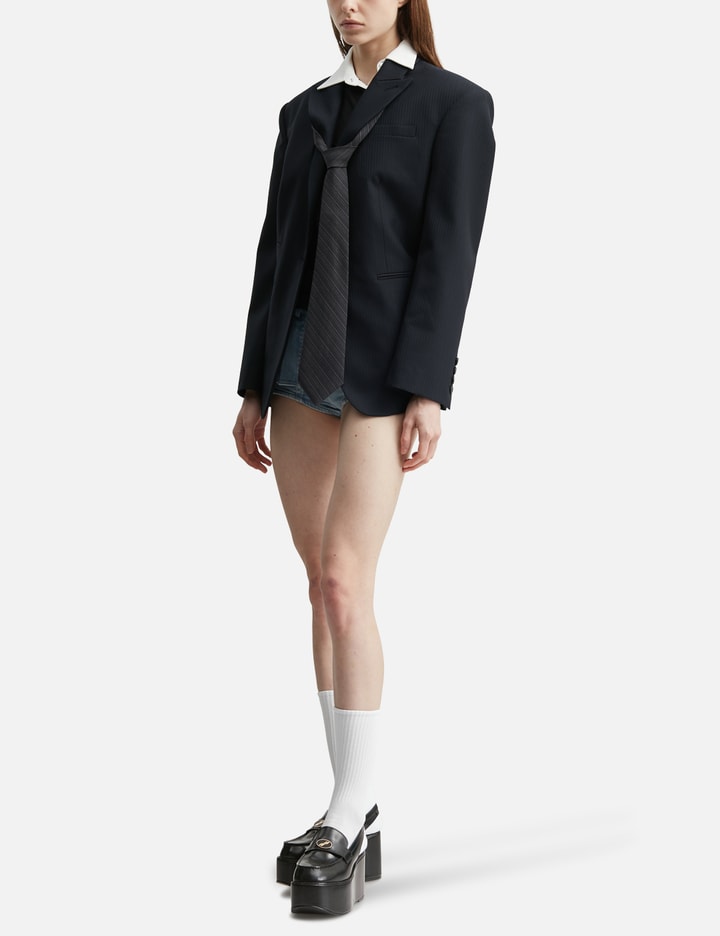 GRACE ELWOOD Tie Pireced Oversized Jacket