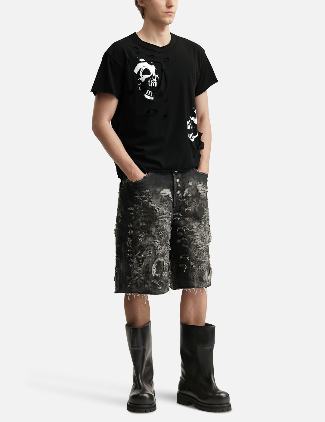 Dead Inside Double Layer T-Shirt view 15