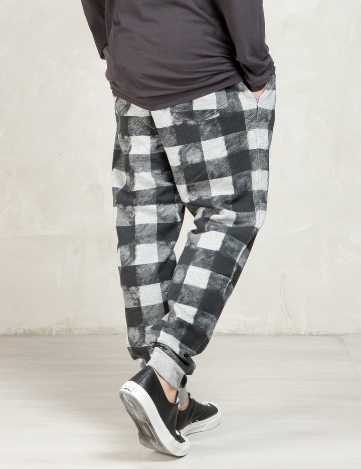Grey Fuzzy Check Tell Trousers Placeholder Image