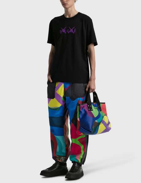 Sacai - KAWS Flock Print T-shirt | HBX - Globally Curated Fashion 