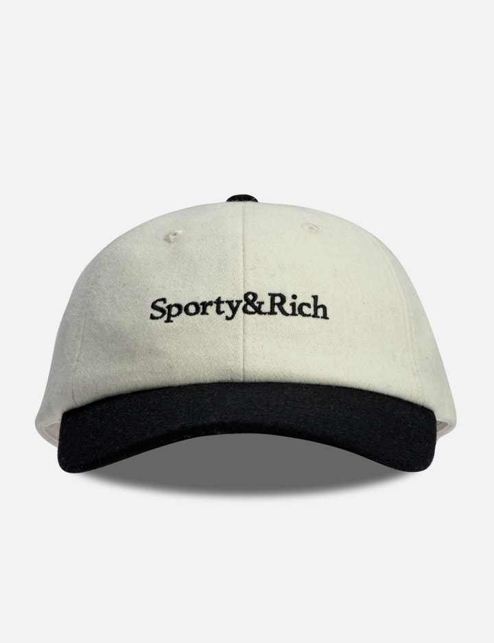 Sporty &amp; Rich Serif Logo Wool Hat In Gray