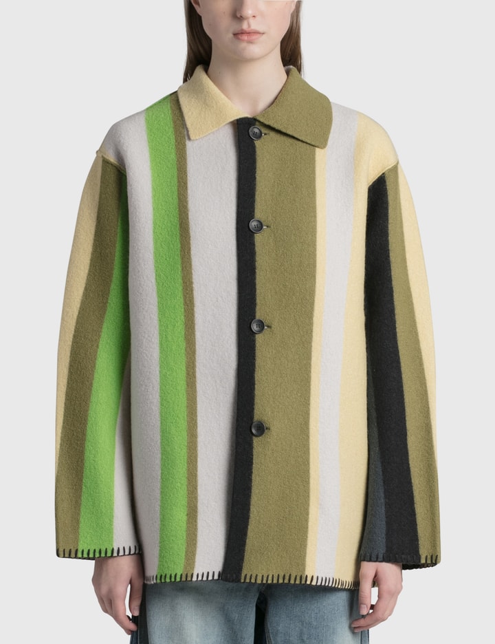 Perverze Blanket Coat In Green | ModeSens