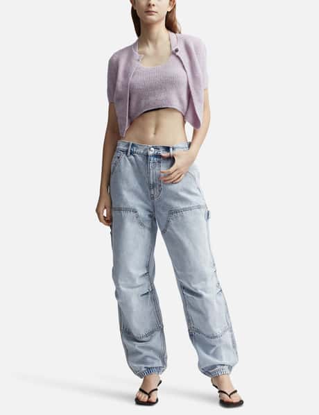 T By Alexander Wang - Contrast Waistband Jean  HBX - Globally Curated  Fashion and Lifestyle by Hypebeast