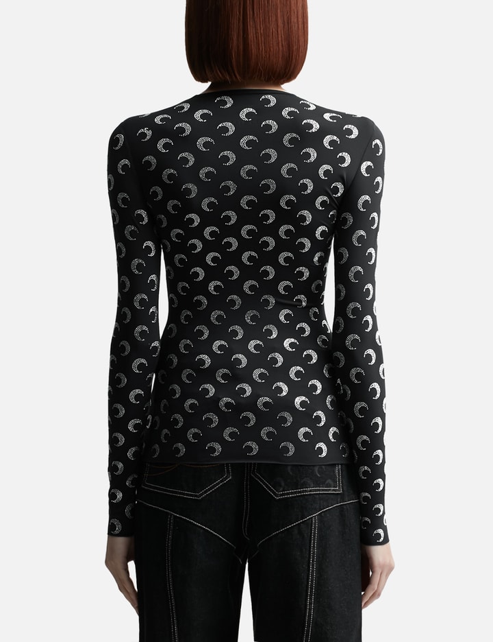 Recycled Moon Strass Jersey Second Skin Crewneck Top Placeholder Image