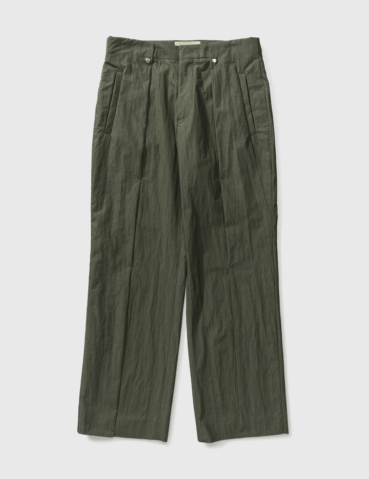 Washed Cotton Layered Trousers Placeholder Image