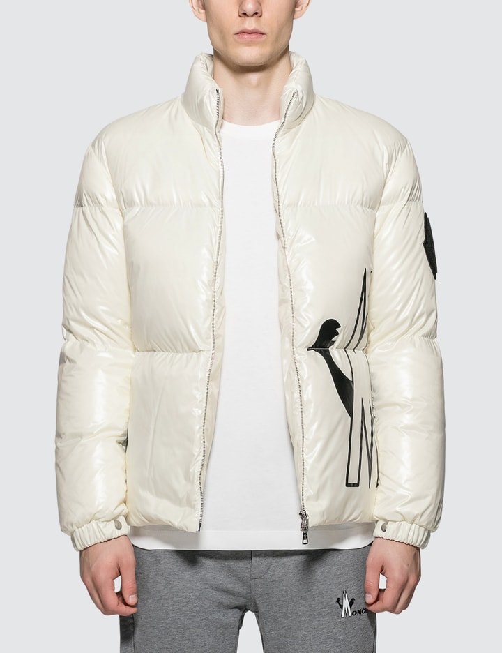 Nylon Down Jacket with Front Logo Placeholder Image