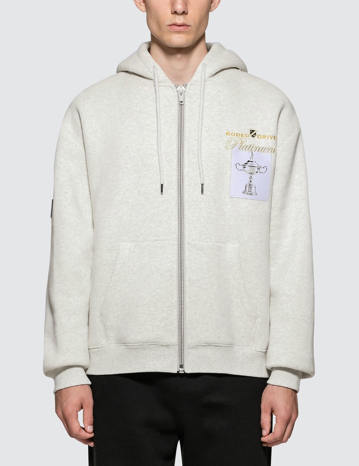 Zip Up Hoodie with Platinum Trophy Patch Placeholder Image