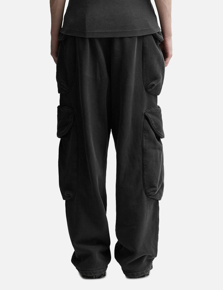 Entire Studios Gocar Pocketed Regular-fit Wide-leg Cotton-blend Cargo Trousers In Black