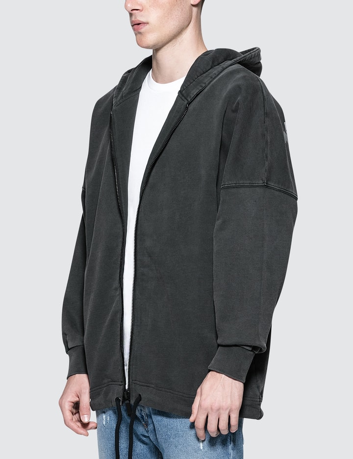 Logo Over Zip Hoodie Placeholder Image