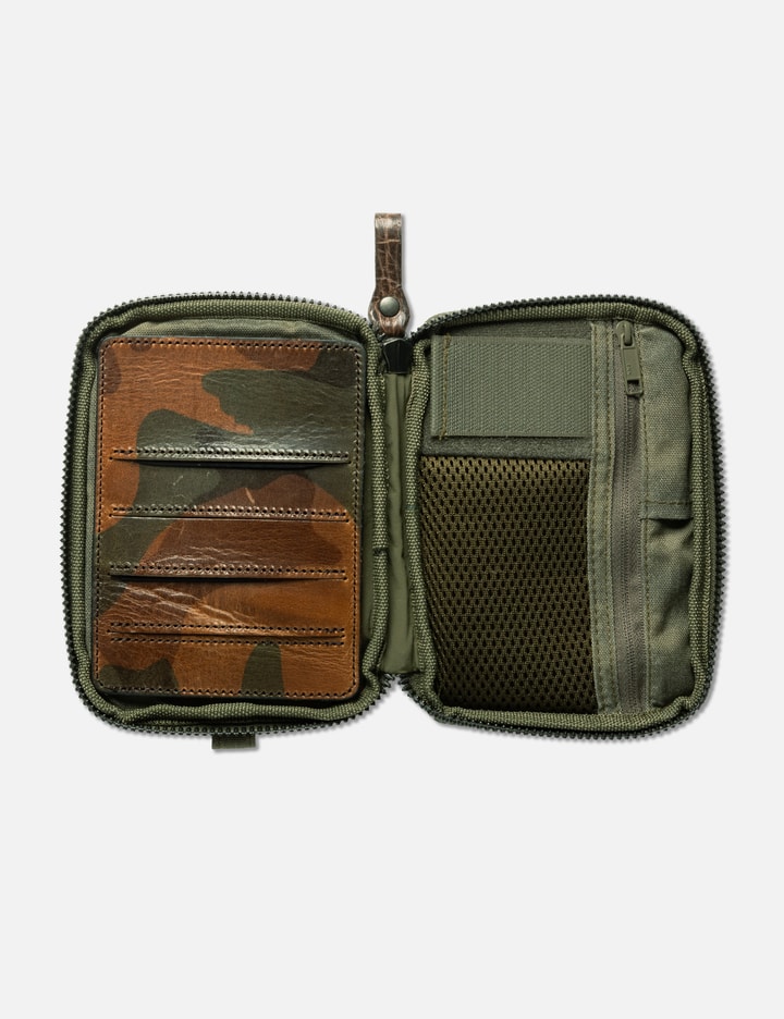 Wotancraft Nylon + Leather Passport Pouch