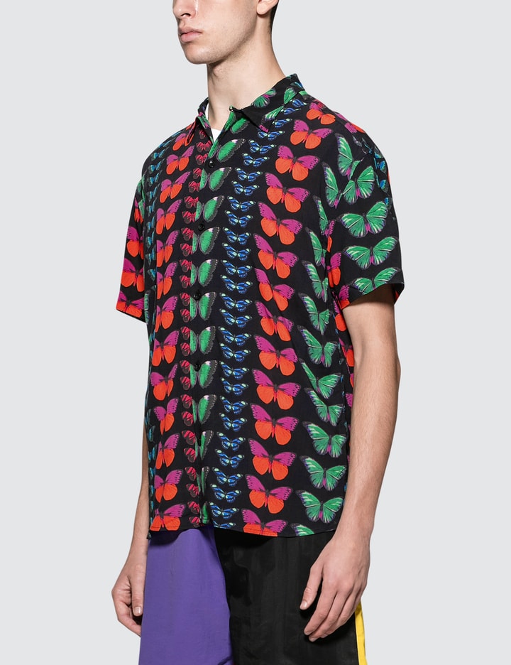 Pleasures Butterfly Short Sleeve Button Up