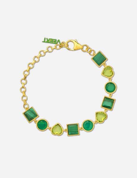 VEERT The Green Shape Bracelet in Yellow Gold