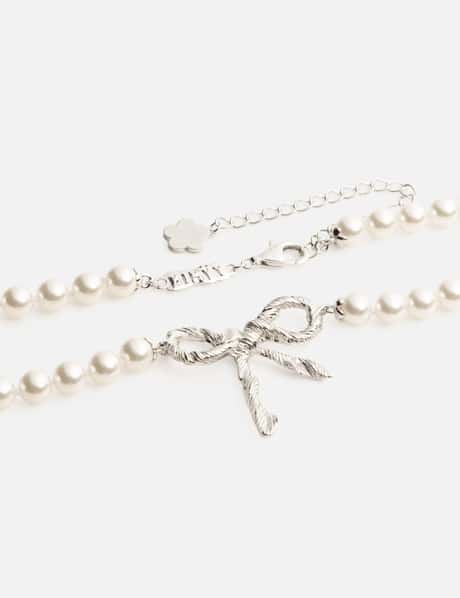 SHUSHU/TONG × YVMIN Twisted Rope Bow Pearl Necklace view 6