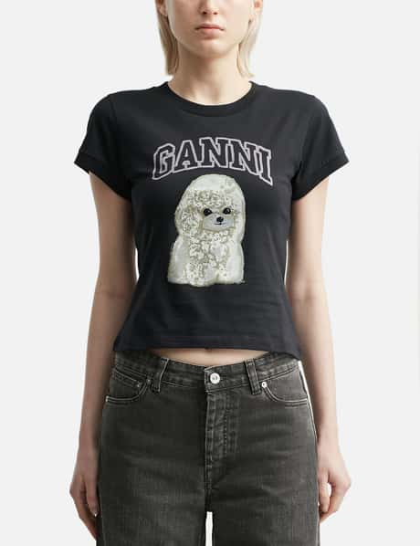 Ganni Poodle Print T-shirt