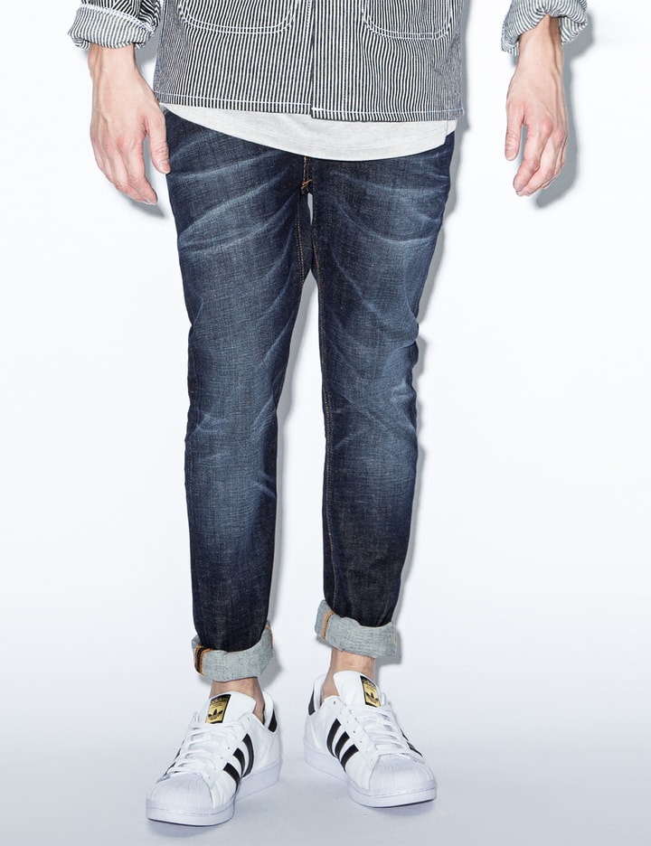Blue Grim Tim Dry Selvage Denim Jeans Placeholder Image