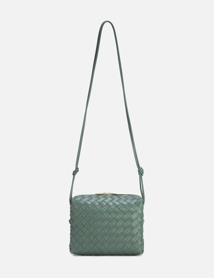Shop Bottega Veneta Small Loop Camera Bag In Green