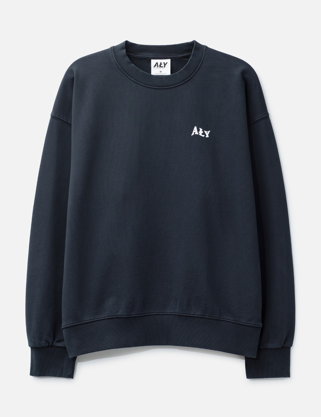 "Good Vibes Ahead Black Washed" Crewneck view 9