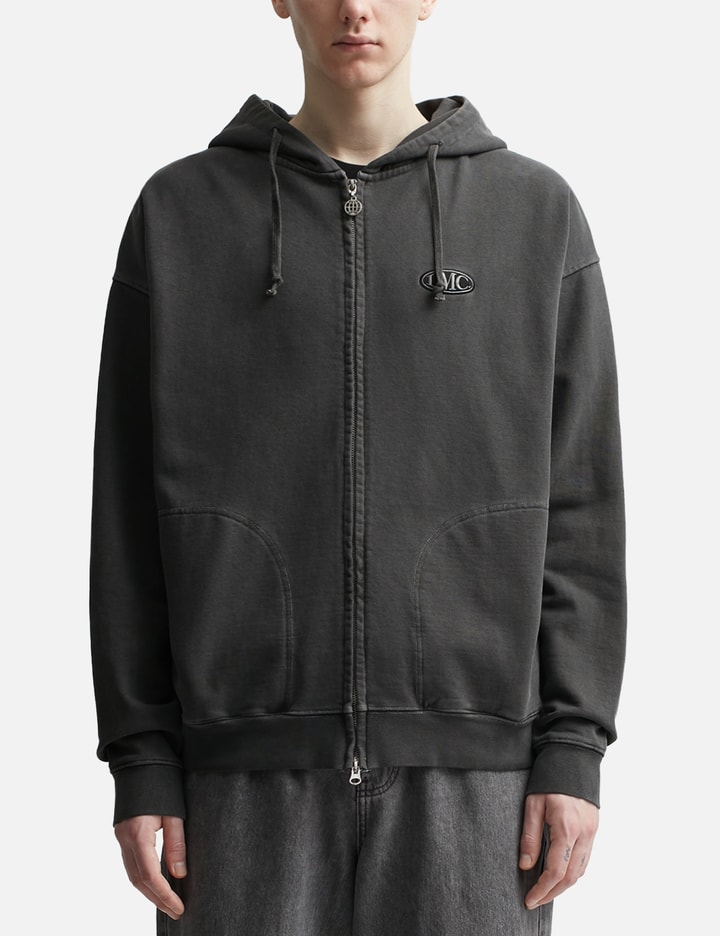 OVAL OVERDYED ZIP-UP HOODIE Placeholder Image