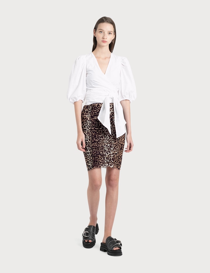 Printed Mesh Leopard Skirt Placeholder Image