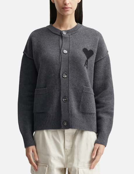 Ami Wool Ami De Coeur Cardigan