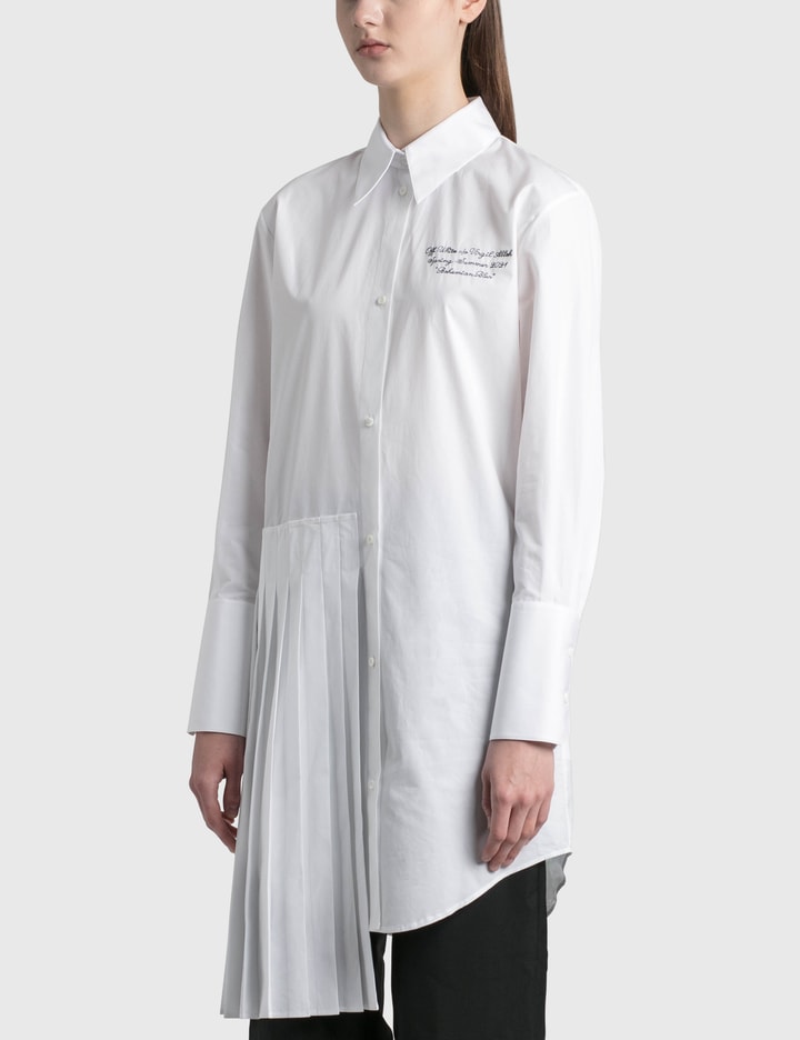 Popeline Plisse Shirt Dress Placeholder Image