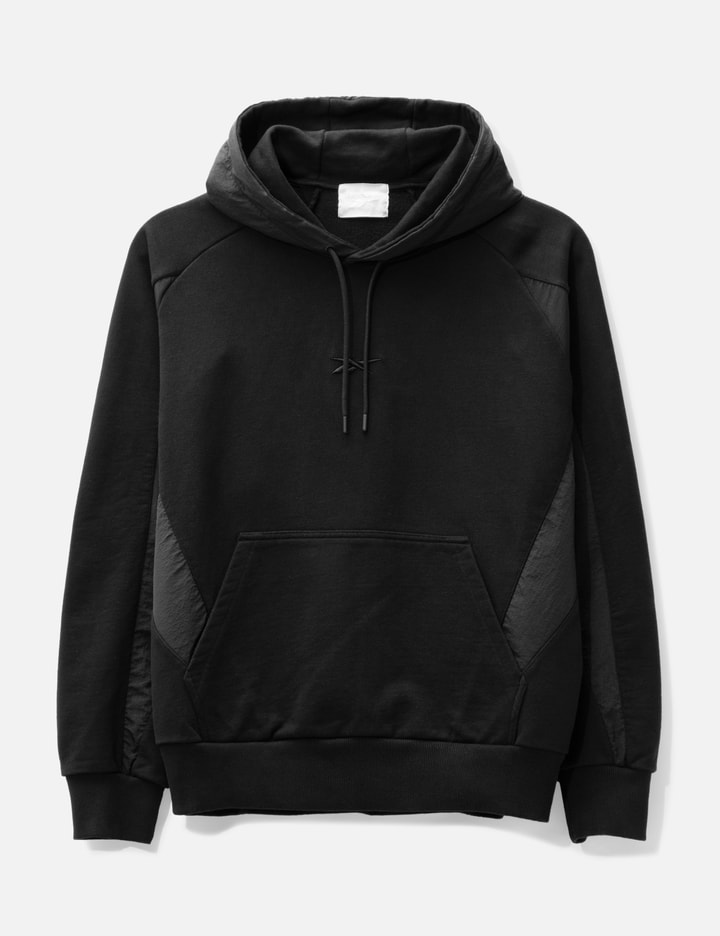 Reebok Woven Blocked Hoodie In Black