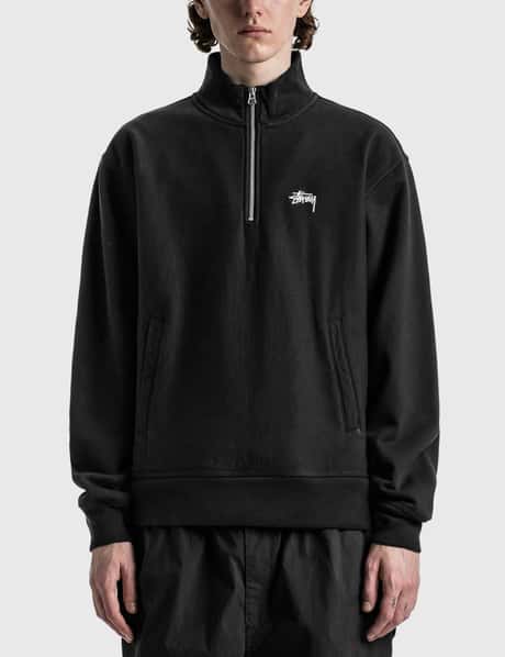 Stüssy - オーバーダイ ストックロゴ モック スウェットシャツ | HBX 