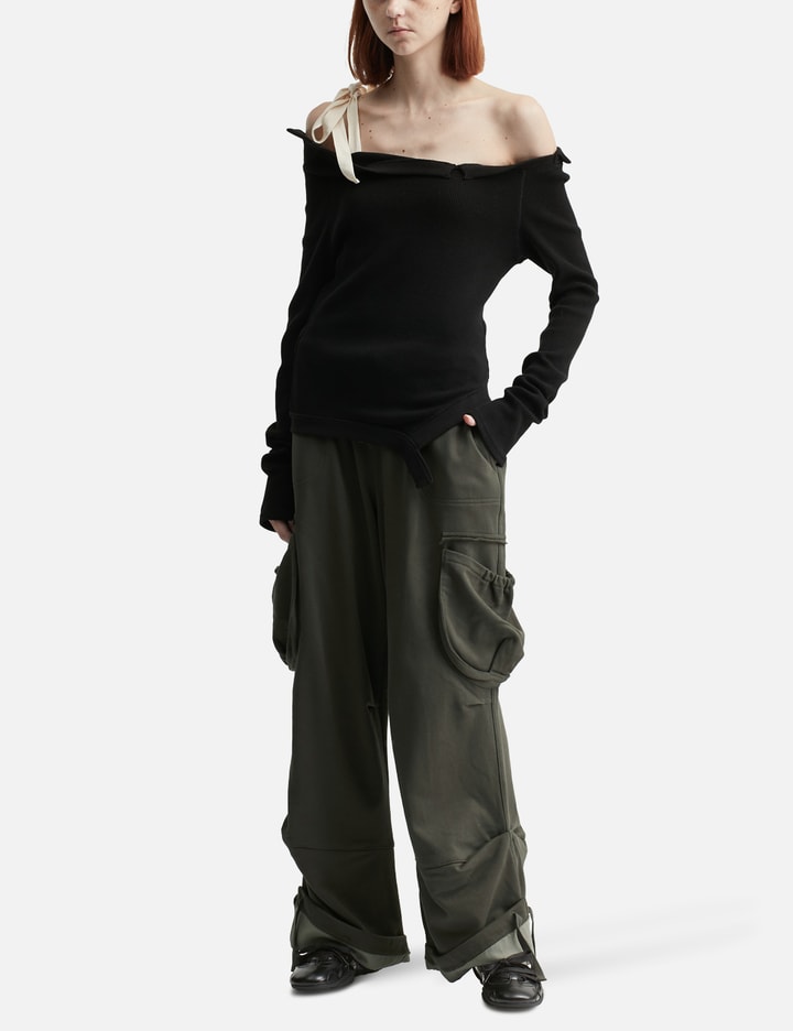 Utility Contrast Trim Jersey Pants Placeholder Image