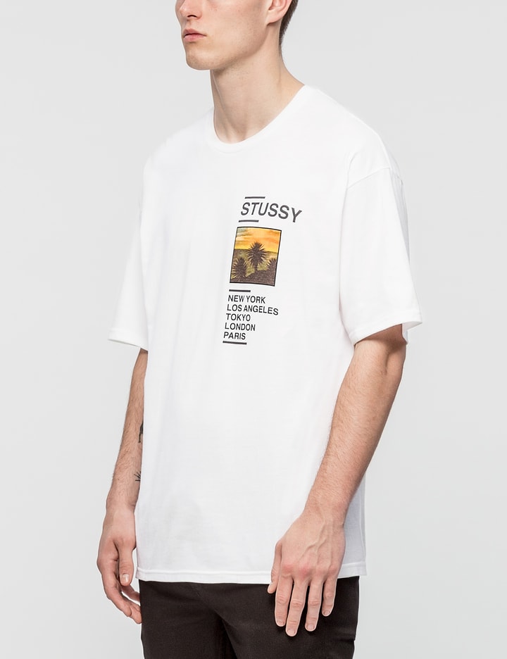 NEW STUSSY PARIS POCKET WHITE TEE SZ XL