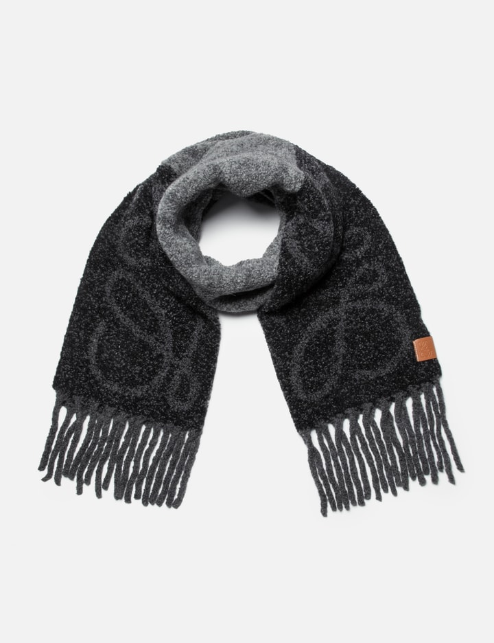 Loewe Anagram Scarf Scarves And Foulards Beige In Gray
