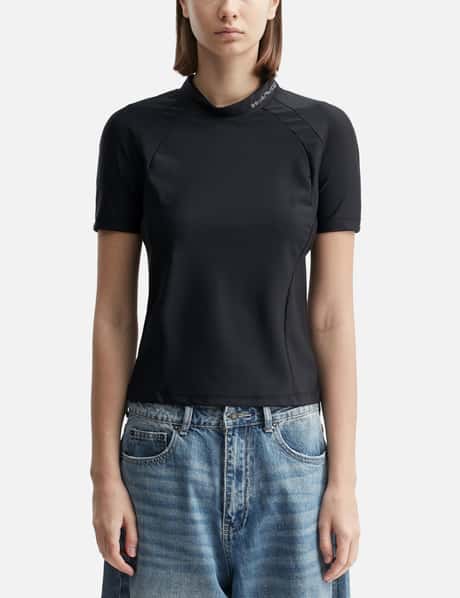 T By Alexander Wang Logo Detailed Rash Guard