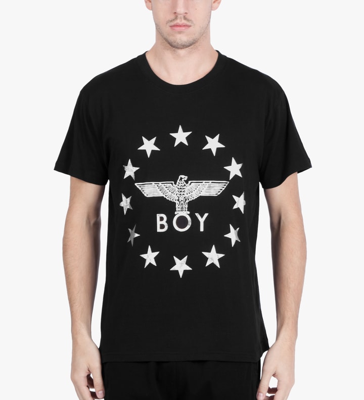 Black/White Boy Globe Star T-Shirt Placeholder Image