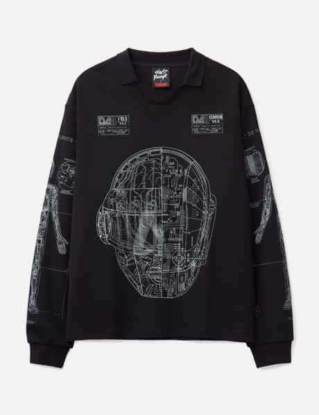 プレジャーズ Pleasures x Daft Punk Schematic Long Sleeve Polo