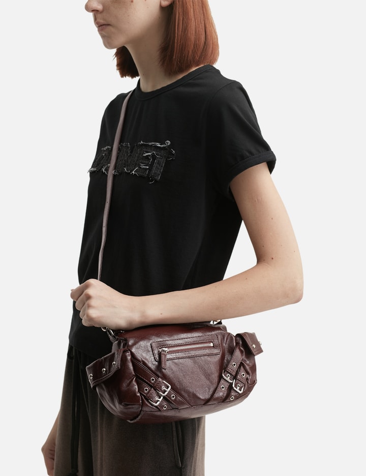 Stud Pocket Bag In Burgundy Placeholder Image