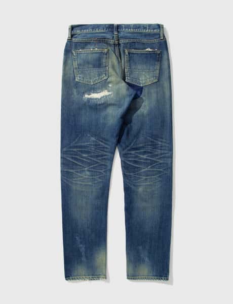 FDMTL ダメージ加工 デニムSlim Fit Straight