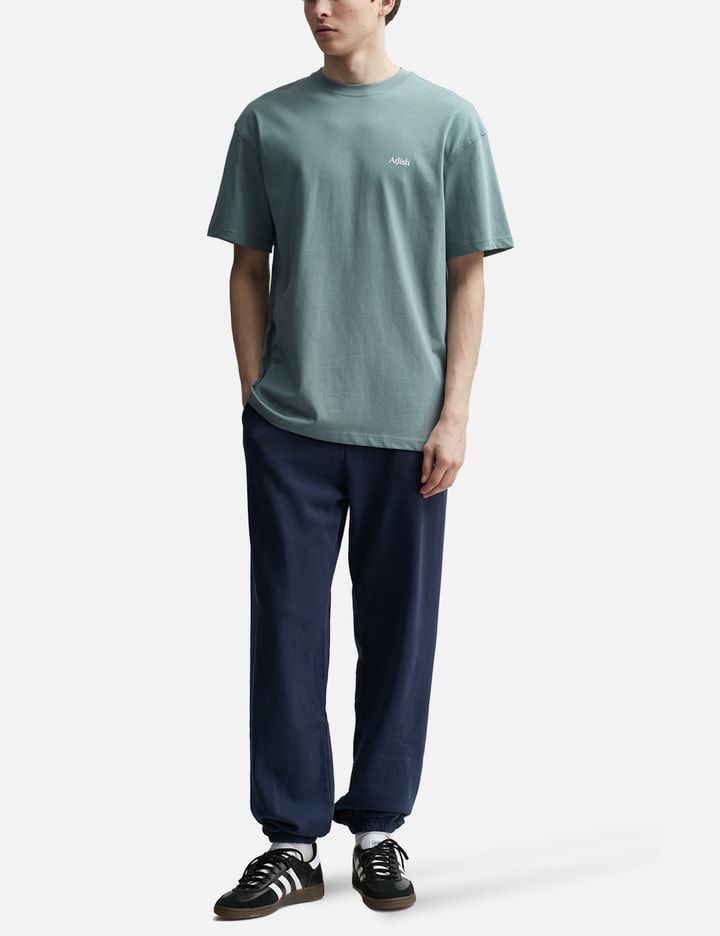 Shop Adish Short Sleeve Qatarat Logo T-shirt In Blue