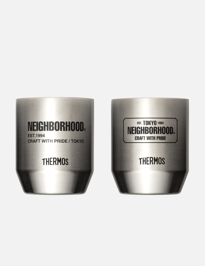 Neighborhood X Thermos Cup Set (set Of 2) In Gray