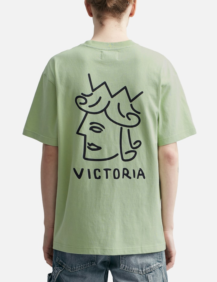 Shop Victoria Queenhead Logo T-shirt In Green