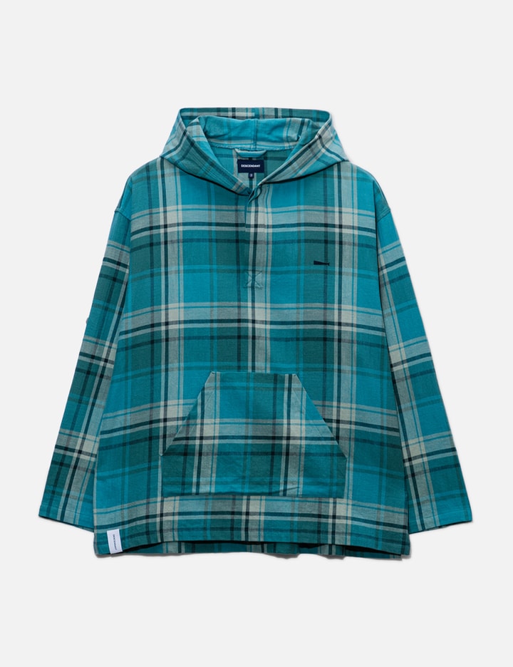 Descendant Checkered Hoodie In Green