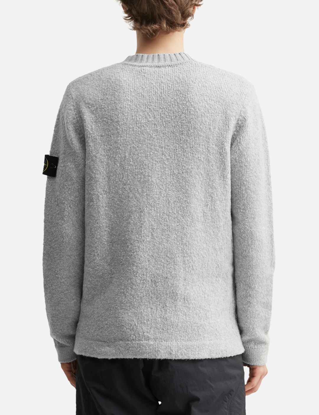 Fancy Yarn Crewneck Jumper With Brushed Texture view 14