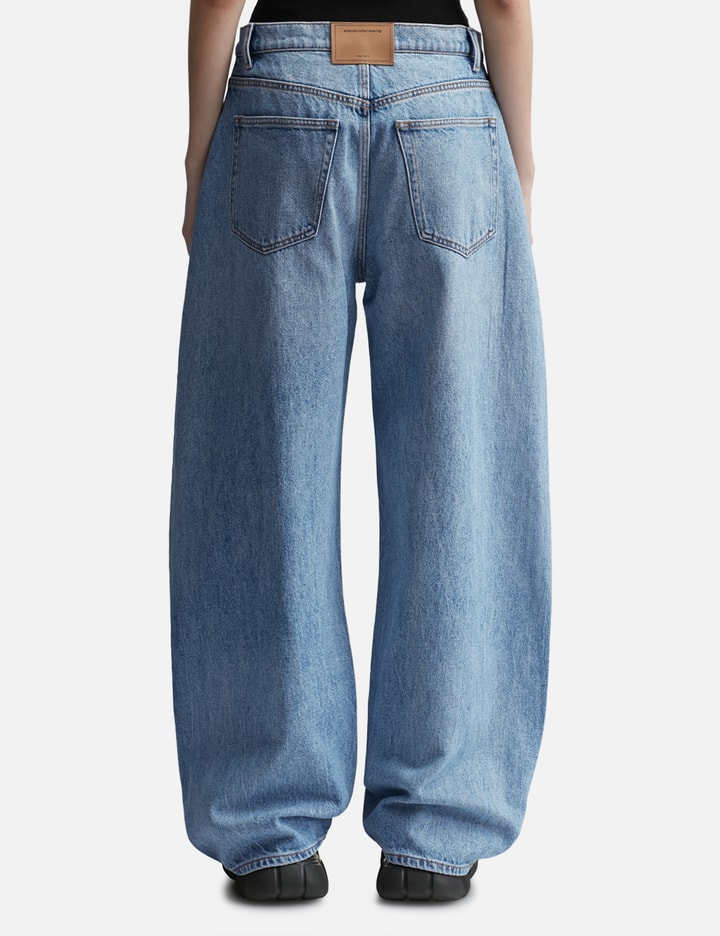 Shop Alexander Wang T Oversized Low Rise Jean In Recycled Denim In Blue