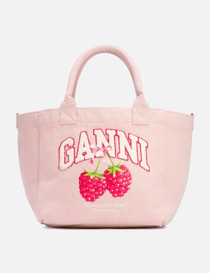 Ganni Small Easy Shopper Raspberry Print