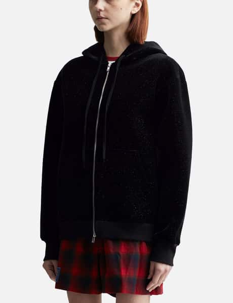 Black Rabbit Ear Zip-Up Hoodie view 7