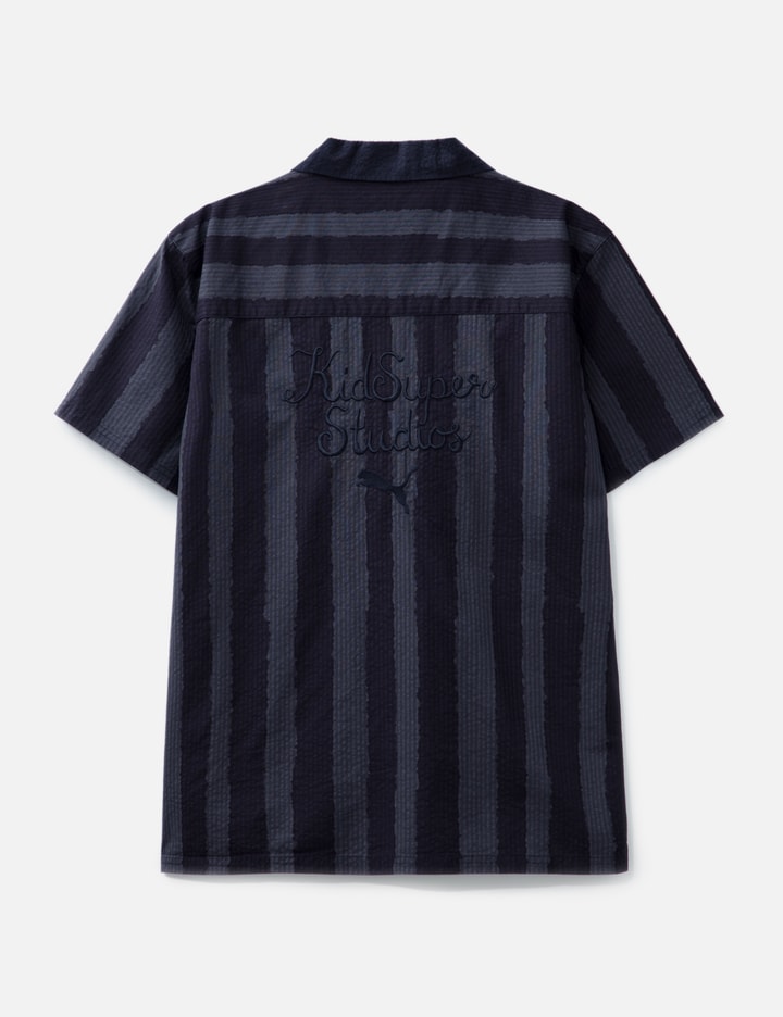 Puma X Kidsuper Stripe Cotton Seersucker Camp Shirt
