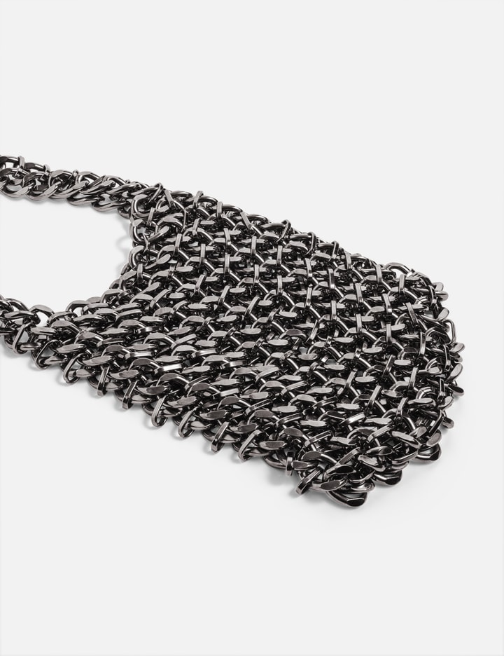 CHAINMAIL SHOULDER BAG - GUNMETAL Placeholder Image