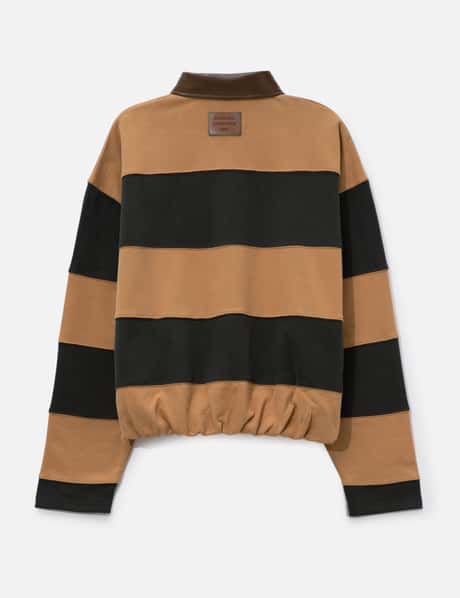 Striped Polo Sweater view 8