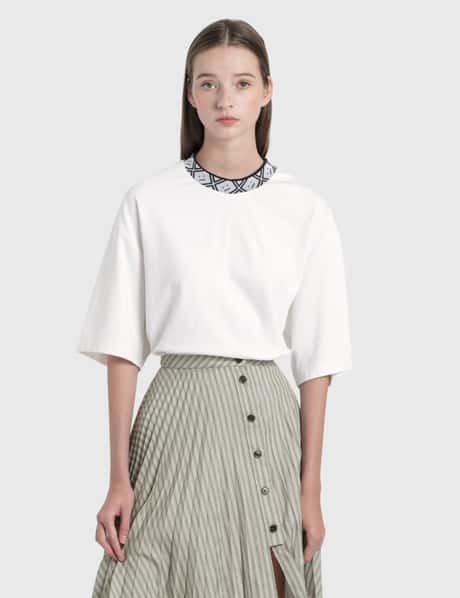 Acne Studios - Face Motif Mock Neck T-Shirt | HBX