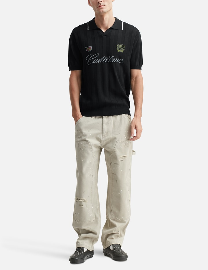 Mesh Knit Polo Shirt Placeholder Image