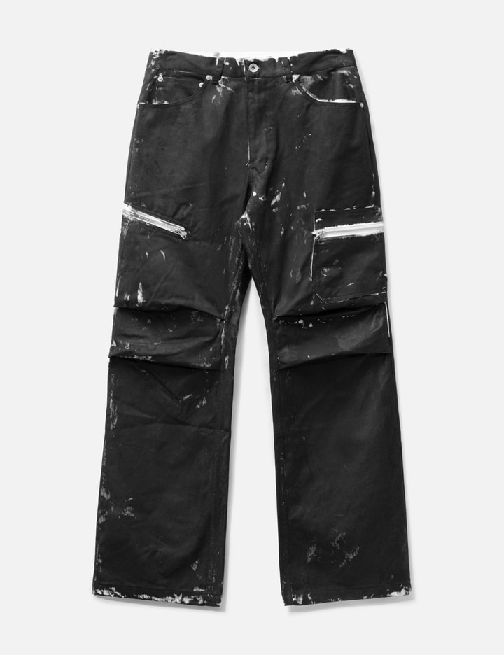 FLARED ZIP CARGO PANTS Placeholder Image