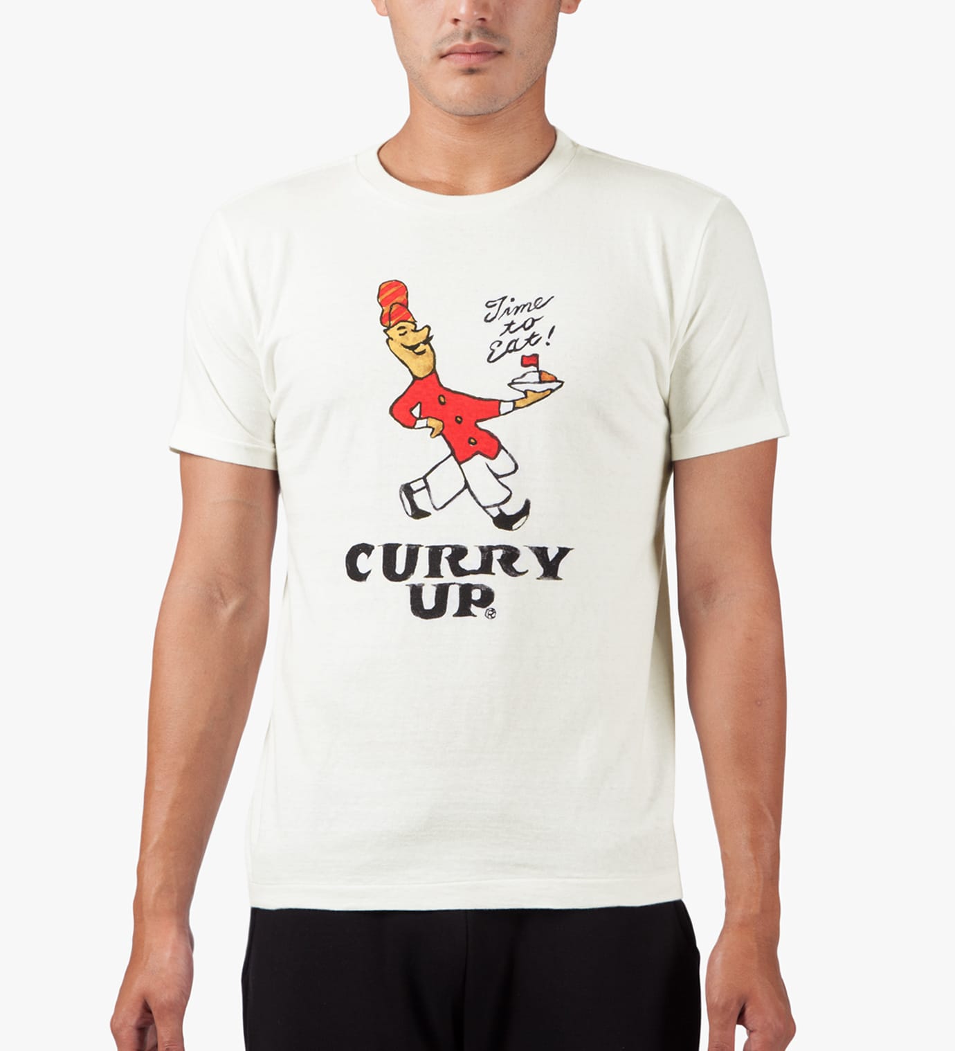 Human Made - White Curry Up! T-Shirt | HBX -  ハイプビースト(Hypebeast)が厳選したグローバルファッション&ライフスタイル